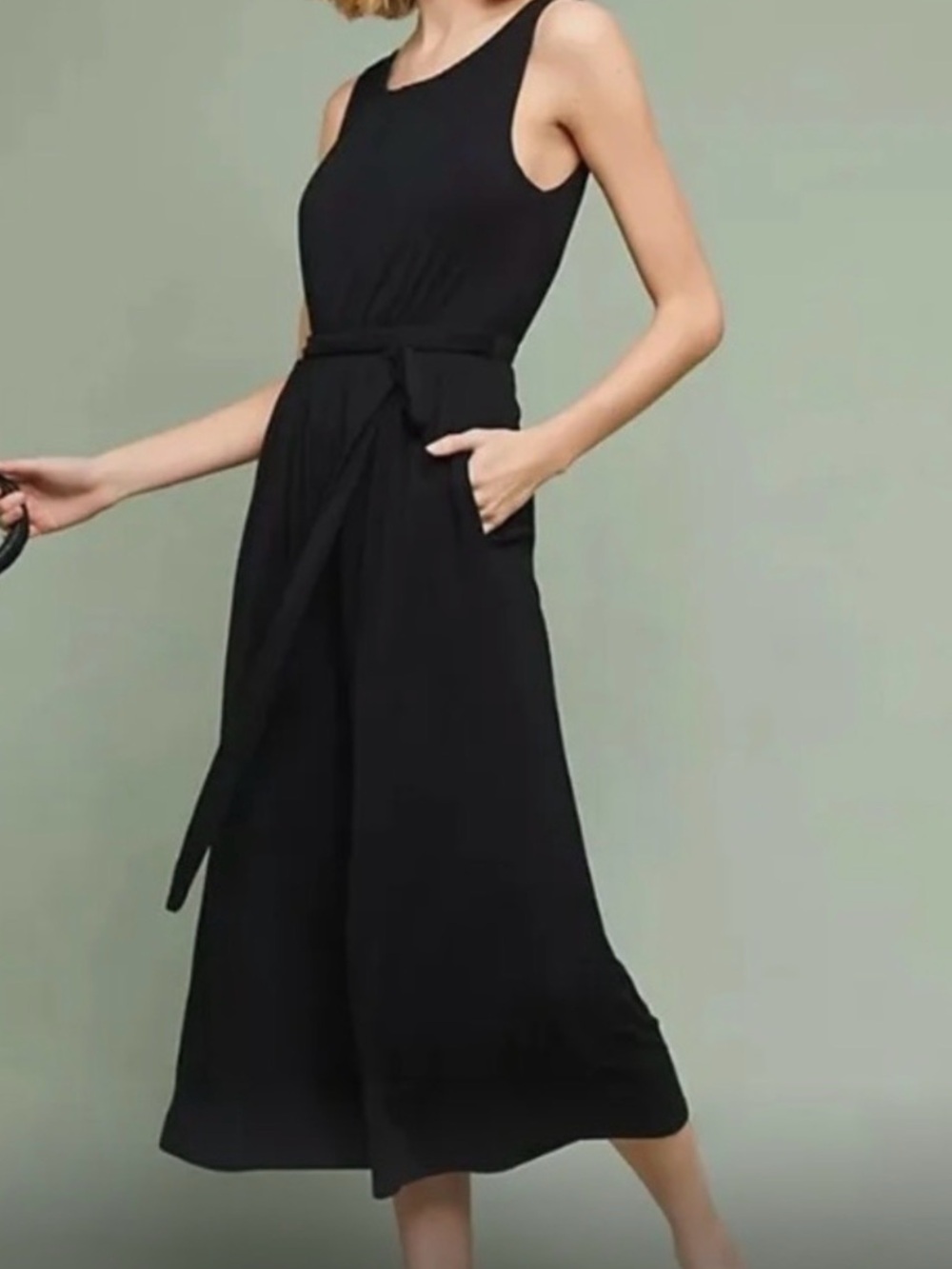Preowned Anthropologie Meadow Rue Wide Leg Jumpsuit Size XL